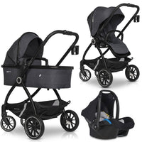 Thumbnail for Euro-cart CROX PRO 3in1 | Coal - Hula Hula Baby