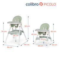 Thumbnail for Colibro PICOLO High Chair 4in1 | Dove - Hula Hula Baby