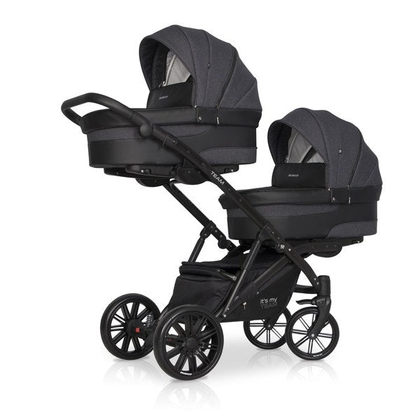 Riko TEAM tandem 3in1 | Anthracite - Hula Hula Baby