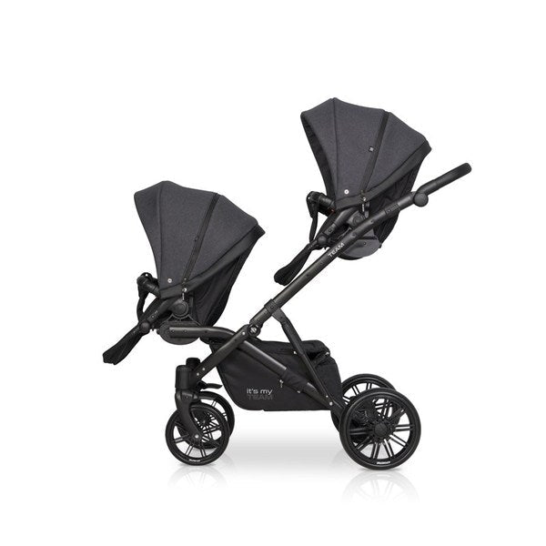 Riko TEAM tandem 3in1 | Anthracite - Hula Hula Baby