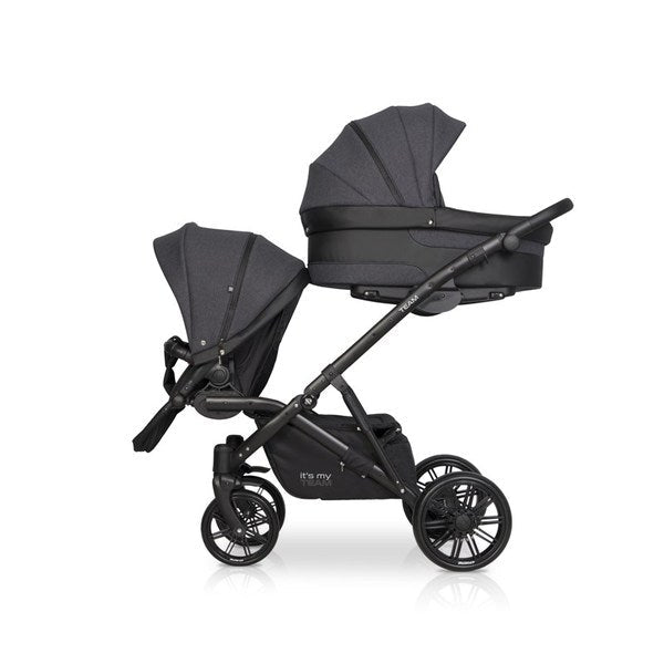 Riko TEAM tandem 3in1 | Anthracite - Hula Hula Baby