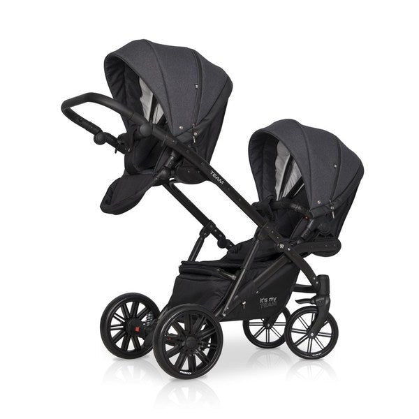 Riko TEAM tandem 3in1 | Anthracite - Hula Hula Baby