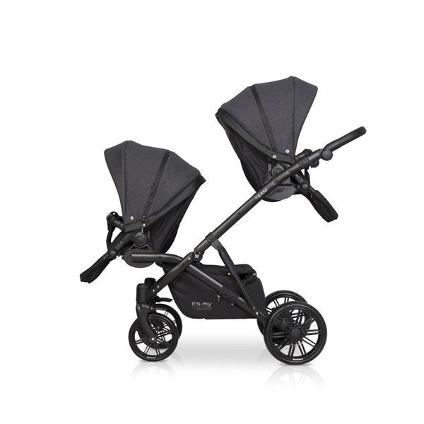 Riko TEAM tandem 3in1 | Anthracite - Hula Hula Baby